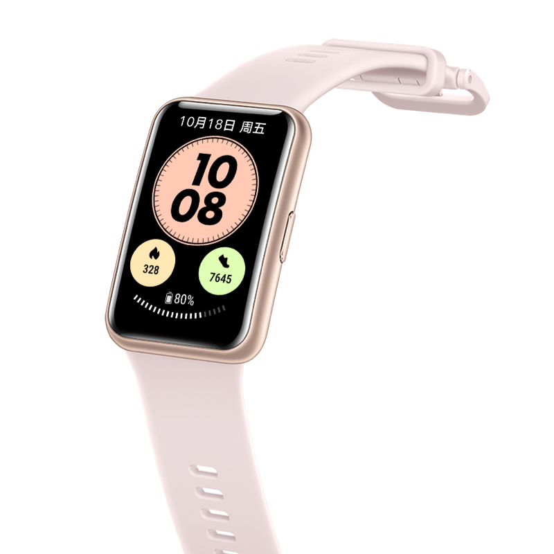 華為(HUAWEI) 華為HUAWEI WATCH FIT NEW 智能手表 運動手表50米防水NF 櫻語粉